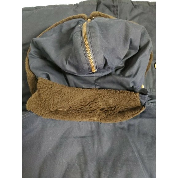 Penfield Trailwear Hooded Hudson Wax Cloth Size Medium Navy Blue - Picture 11 of 12
